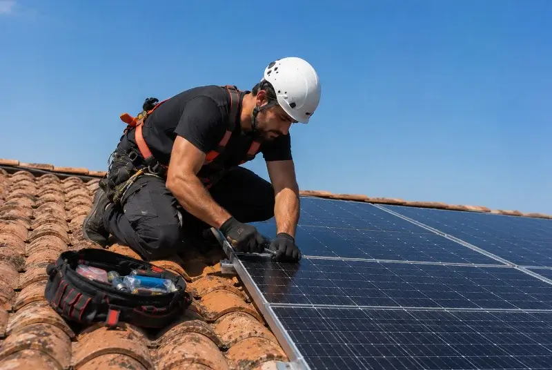 Maintenance et monitoring de panneaux solaires à Fenioux
